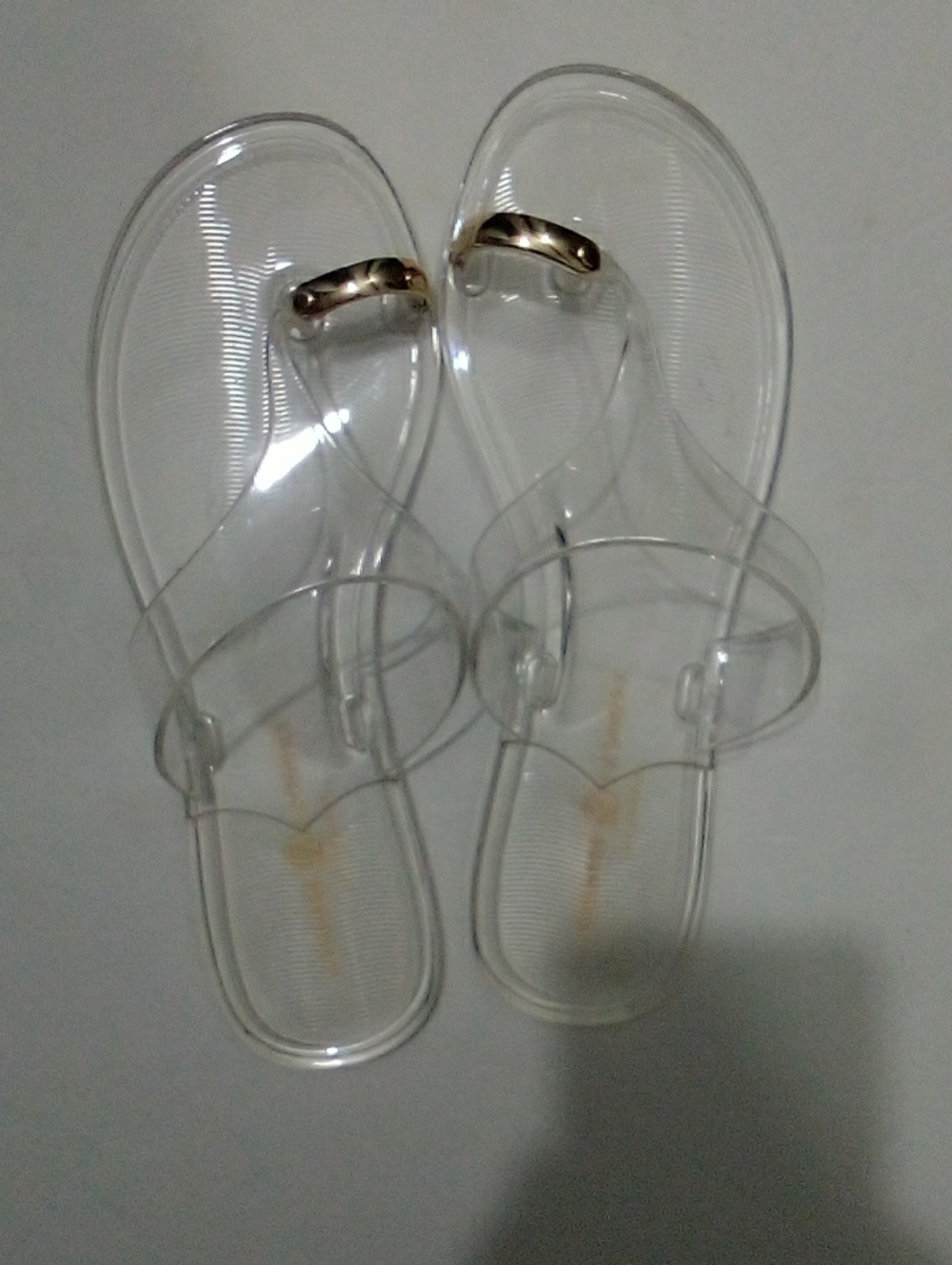 Chinese Laundry Clear Jelly Toe-Ring Slide Sandals - Transparent